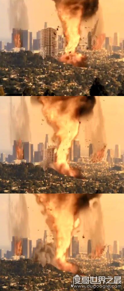最恐怖的火焰龙卷风,一瞬间就可以毁掉一座高楼